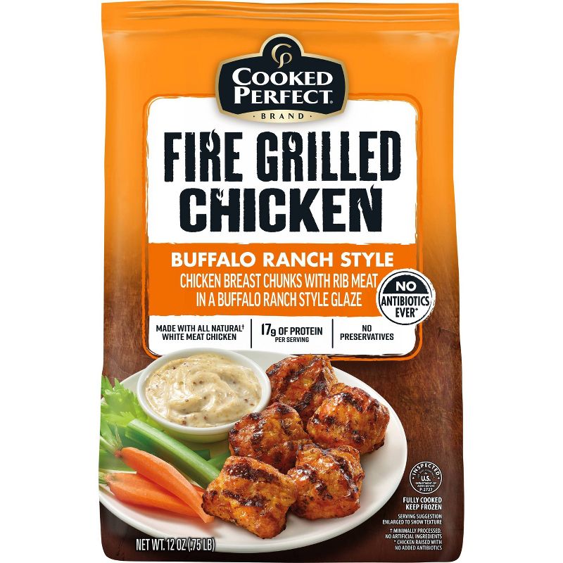 Cooked Perfect Buffalo Ranch Fire Grilled Chicken - Frozen - 12oz