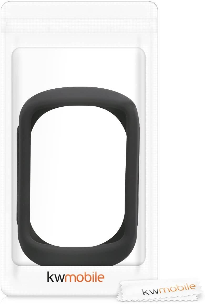 kwmobile Case Compatible with Garmin Edge 130/130 Plus - Soft Silicone Bike GPS Navigation System Protective Cover - Black