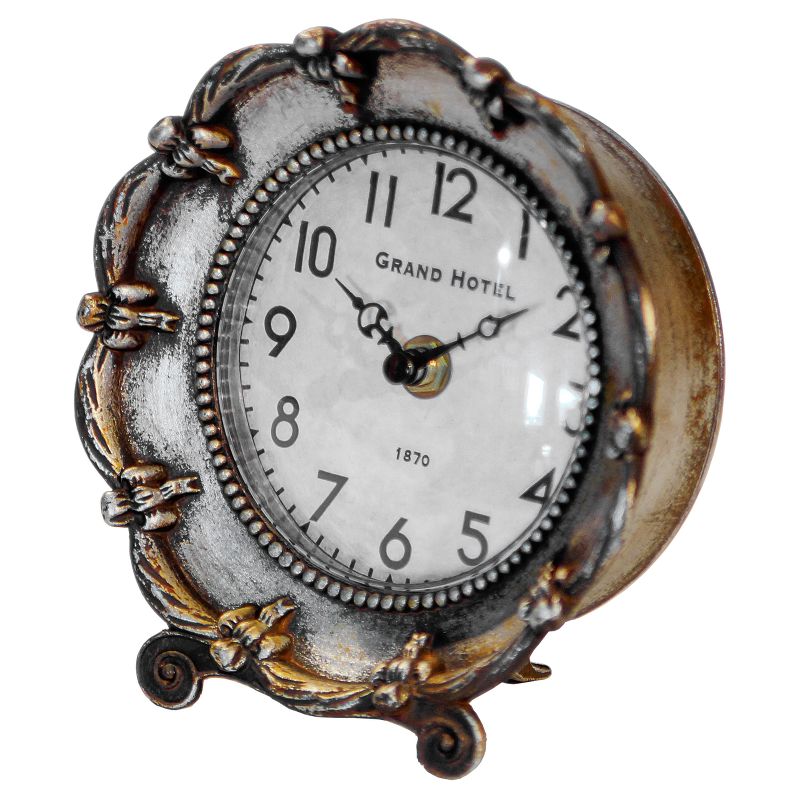 Decorative Table Clock Silver - VIP Home & Garden