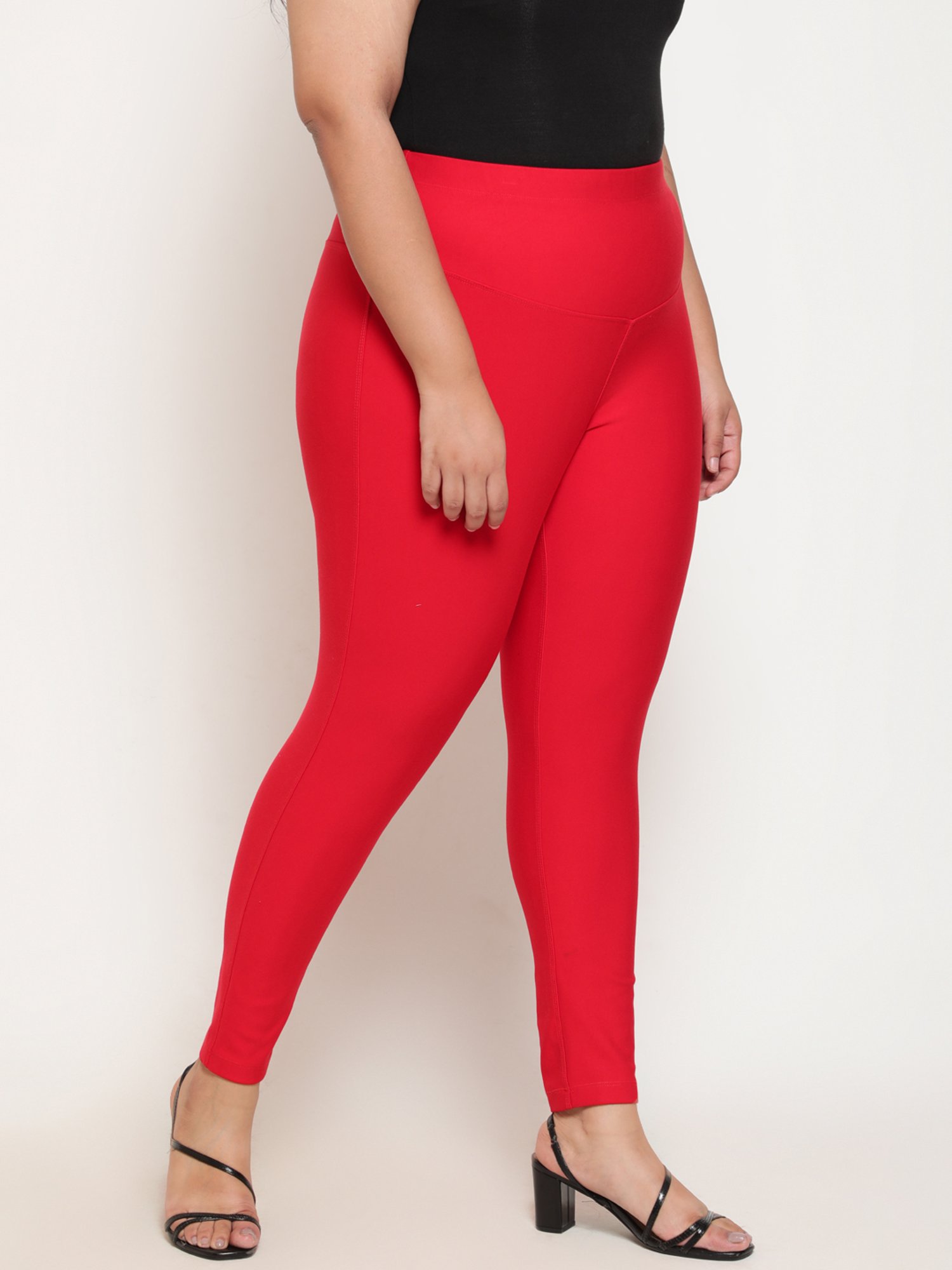 Amydus Red Tummy Tucker Jeggings
