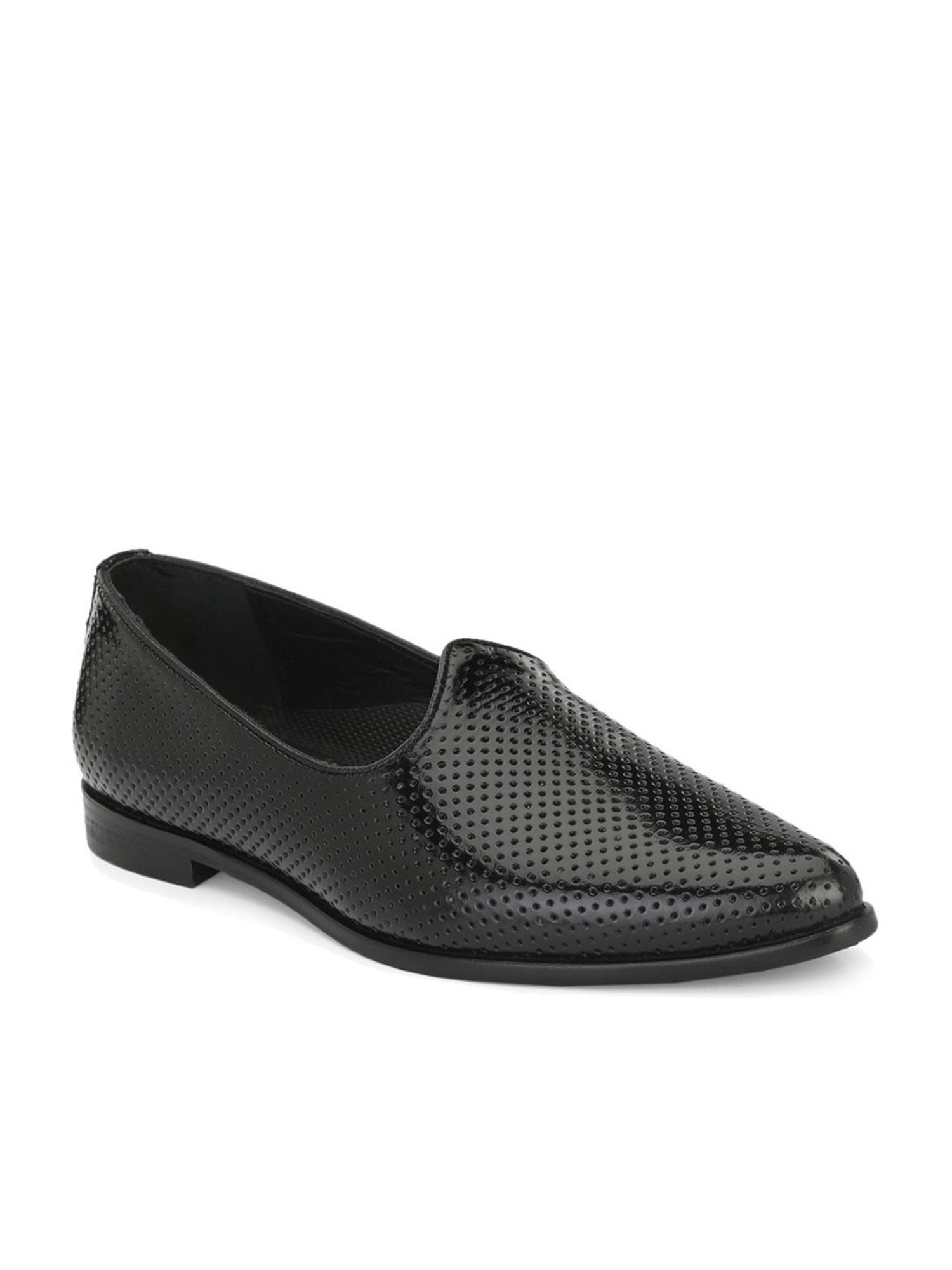 Hitz Men's Black Casual Juttis