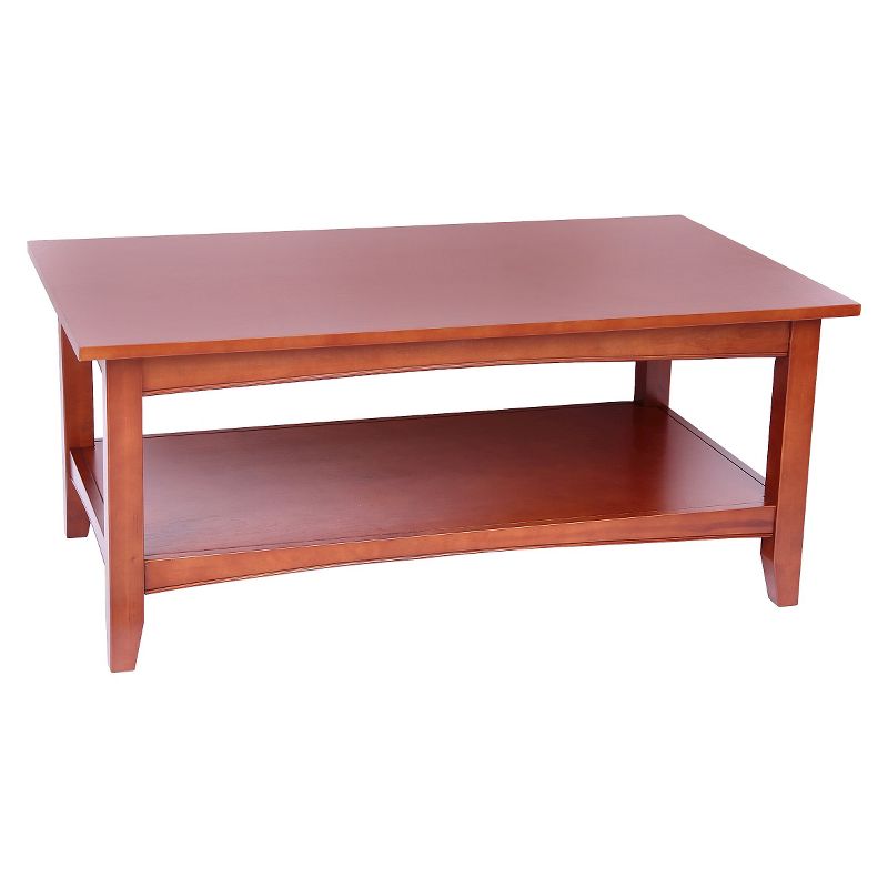 Ikiriya Nashville Solid Beige Wood Coffee Table Teak Finish