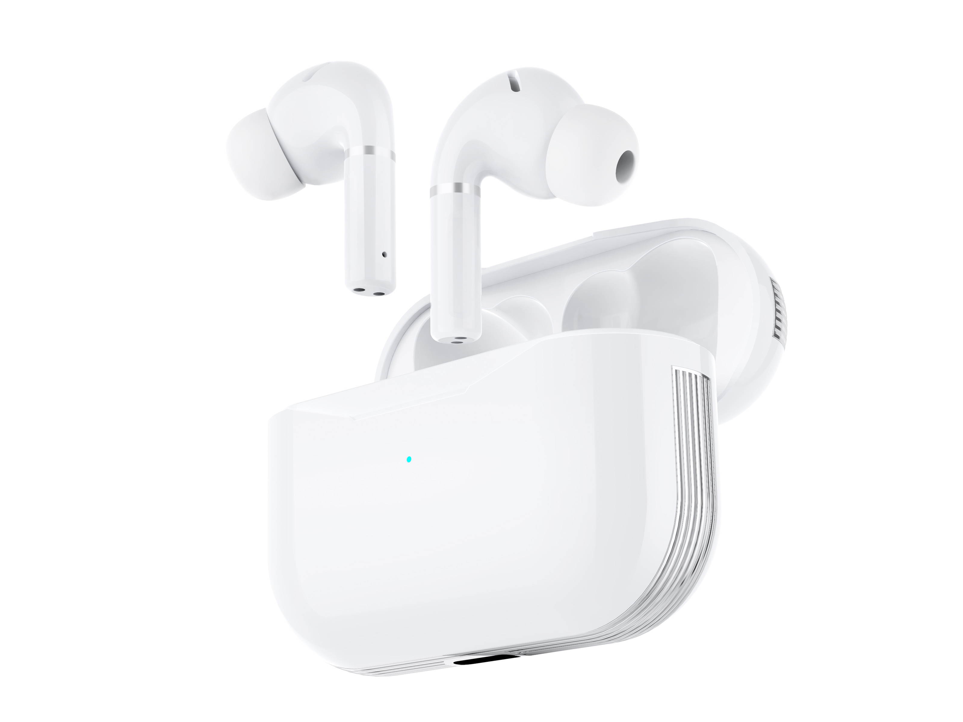 2021 Bluetooth 5.1 True Wireless Earbuds Wireless Bluetooth Headphones with Microphone Bluetooth Earbuds Stereo Calls Extra Bass Touch Control Active Noise Canceling Low Latency (Charging Case Includ