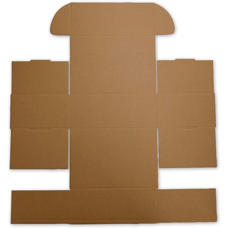 Stockroom Plus 50-Pack White Kraft Corrugated Mailer, Small Shipping Boxes Mailing Box (4 x 10 x 7 in)