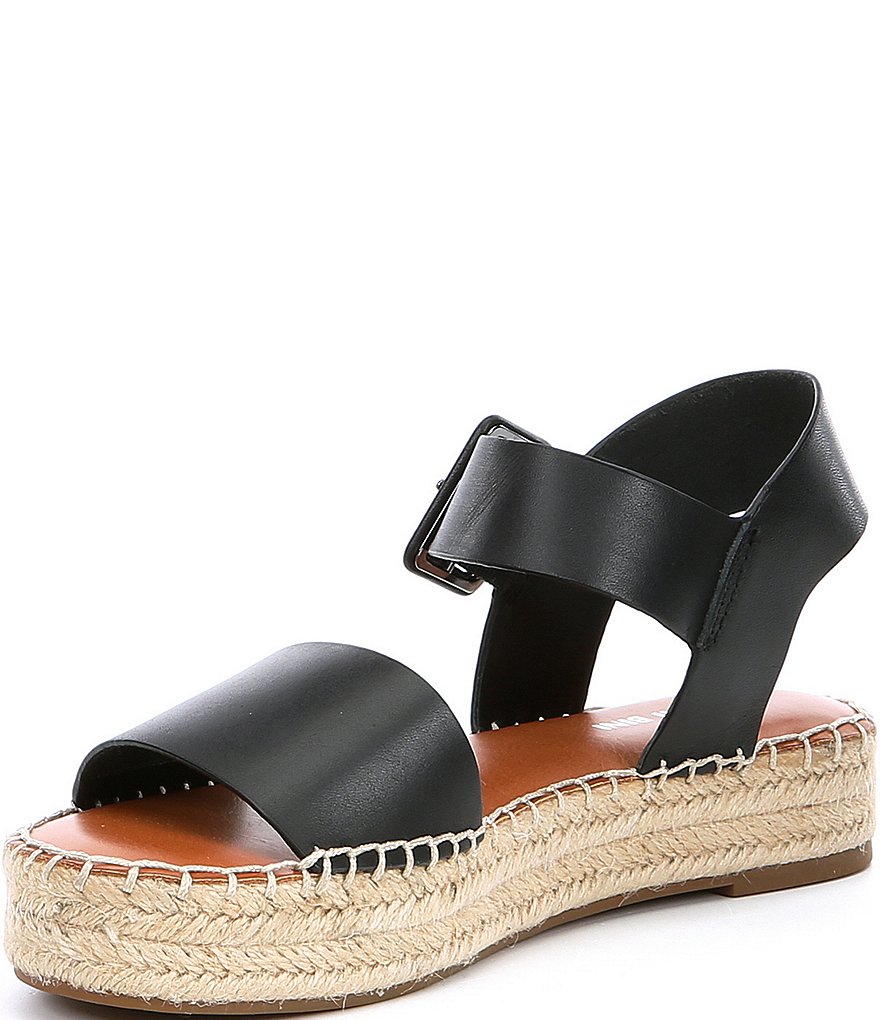 Gianni Bini Kaygan Leather Espadrille Flatform Sandals