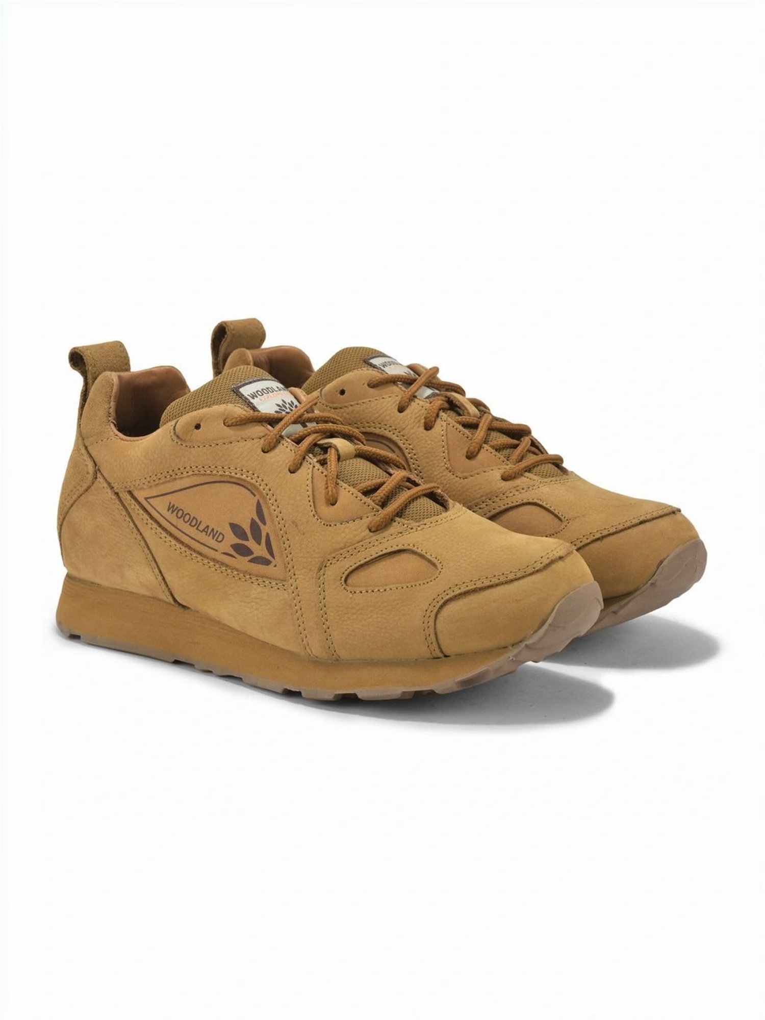 Woodland Men's Camel Casual Sneakers