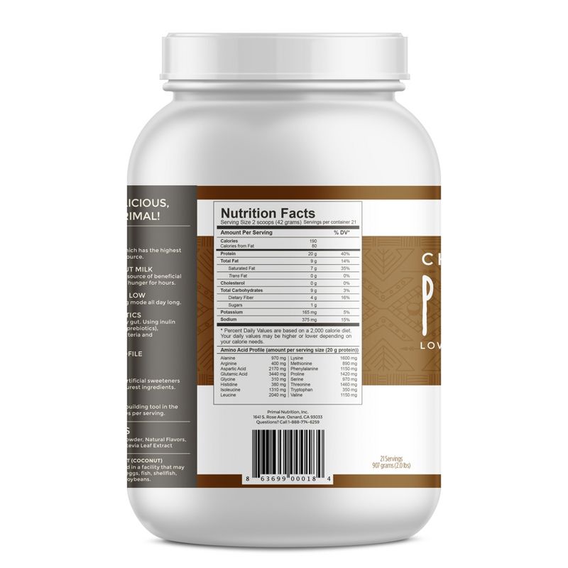 Primal Kitchen Primal Fuel Protein Powder - Chocolate Coconut - 32oz