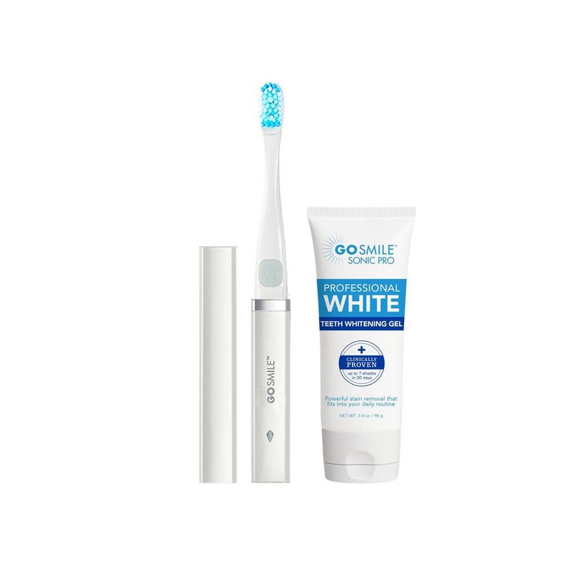 Go Smile Sonic Blue Smart Brush On The Go Whitening Kit