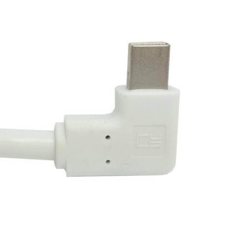 Left Angled 90 degree Mini DisplayPort Mini DP Male to HDMI Female Converter Cable Adapter White