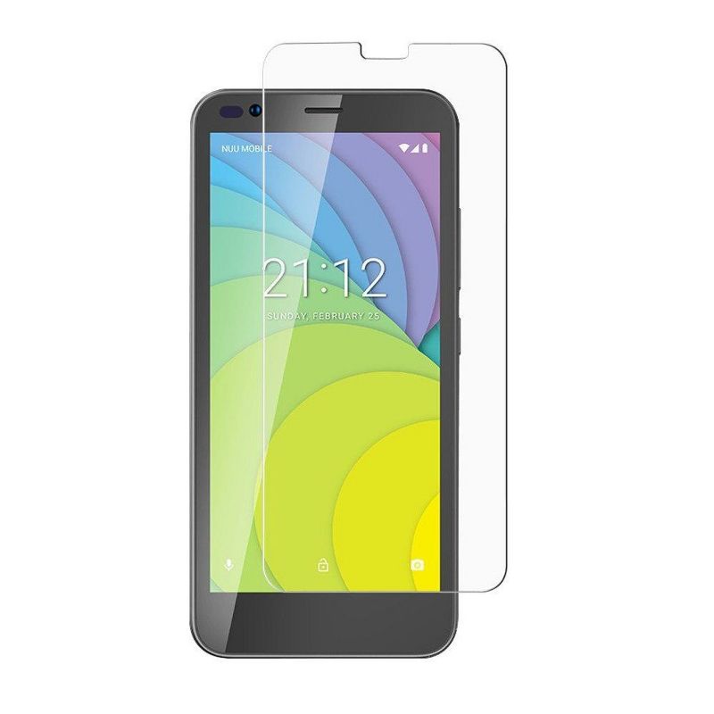 Valor Clear Tempered Glass Screen Protector LCD Film Guard Shield compatible with Nuu Mobile A6LC