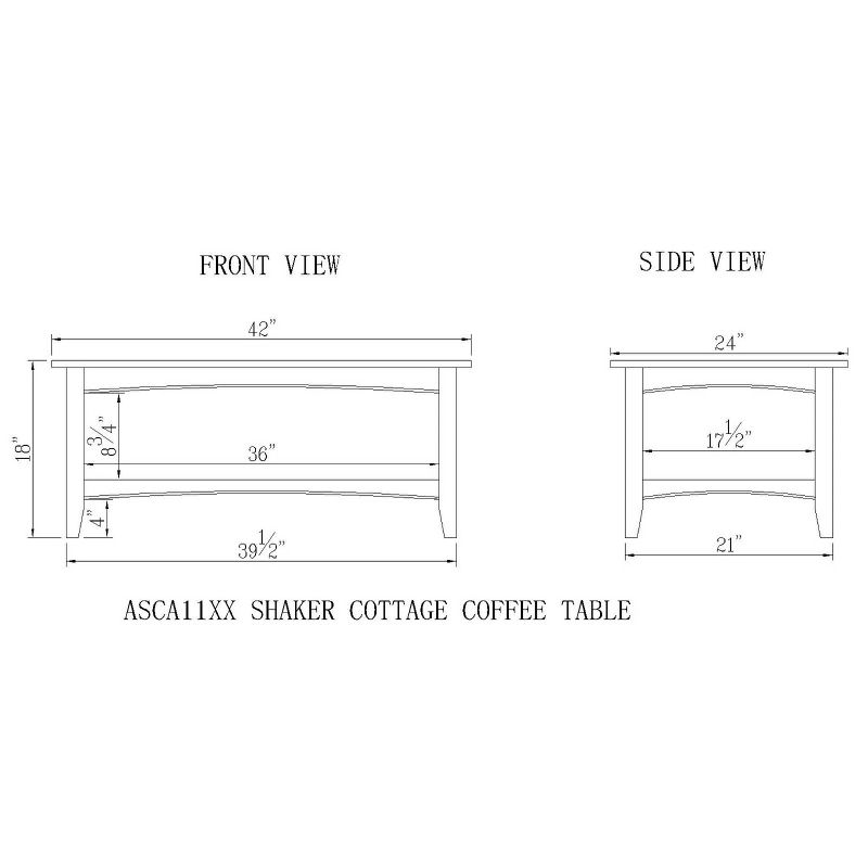 Ikiriya Nashville Solid Beige Wood Coffee Table Teak Finish