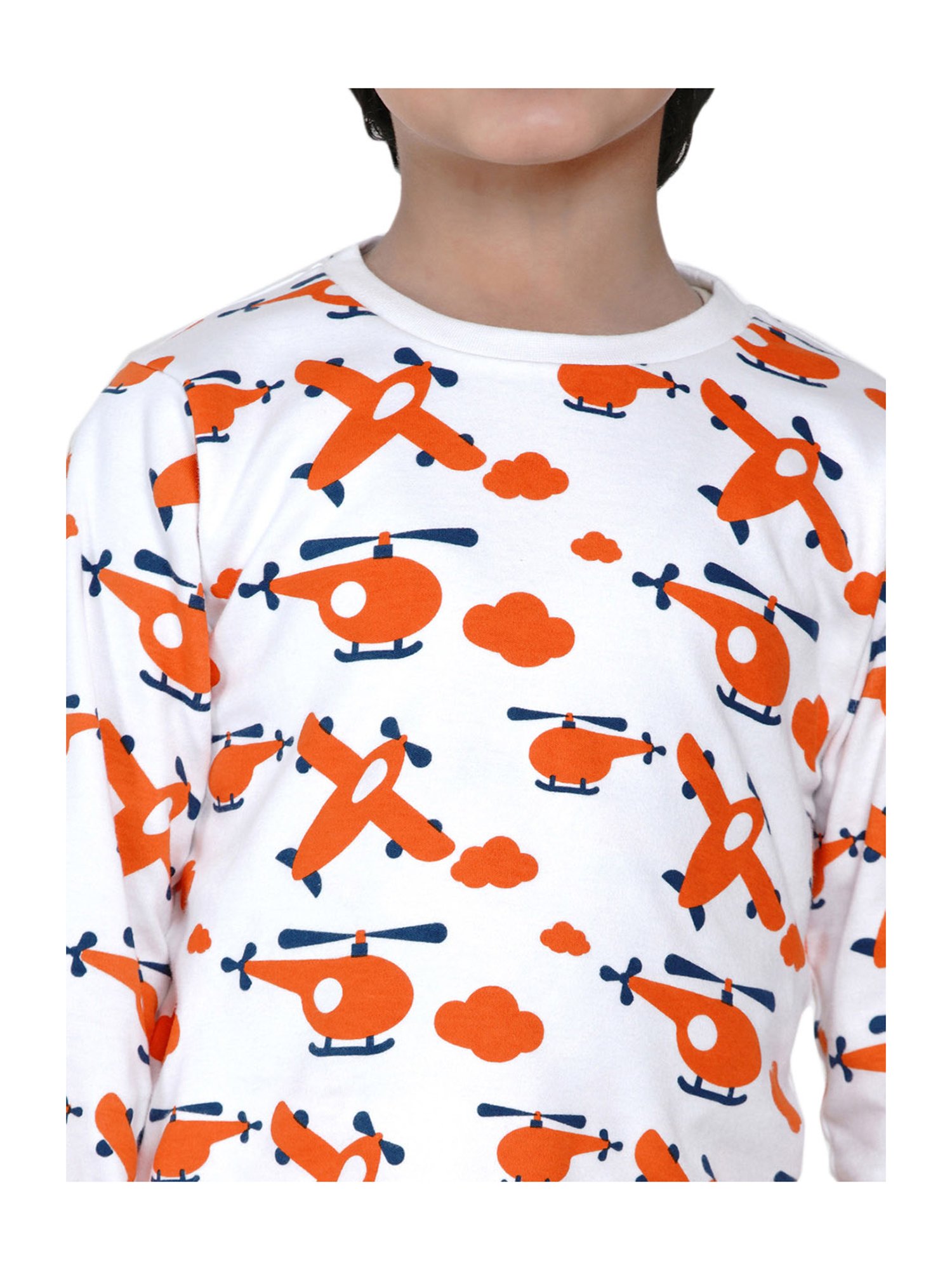 Nite Flite Boys Multicolor Cotton Printed T-Shirt & Pyjama