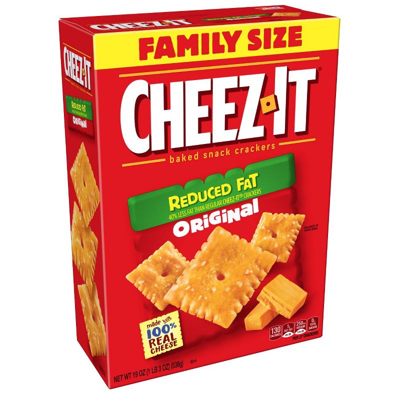 Cheez-It Reduced Fat Original Baked Snack Crackers - 19oz