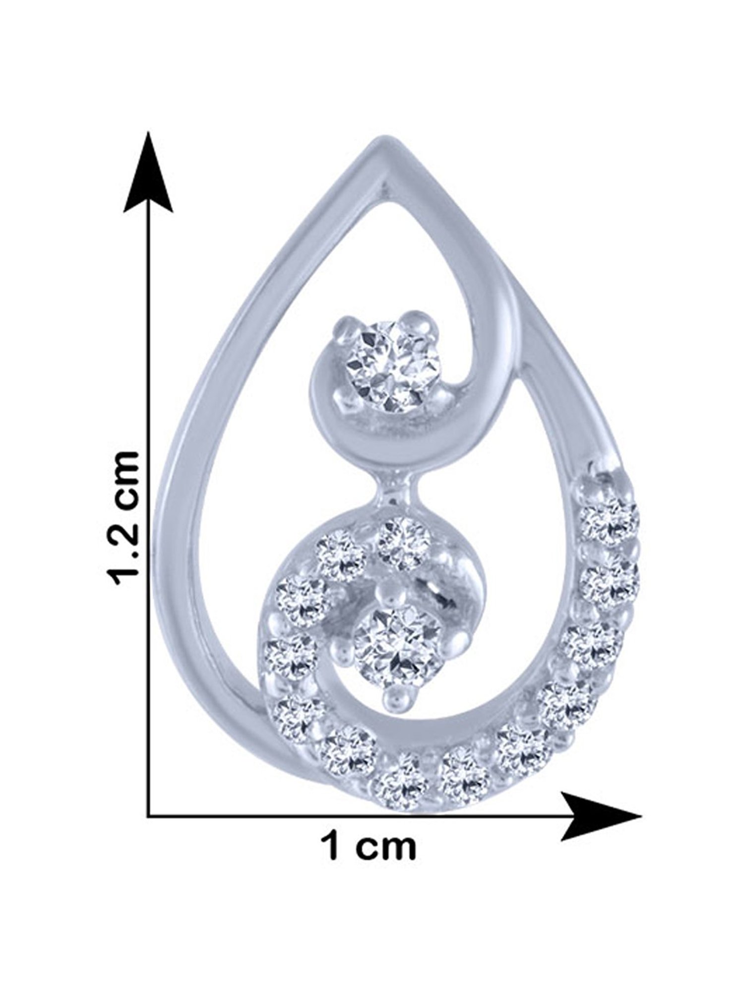 P.C. Chandra Jewellers 18 kt Gold & Diamond Earrings