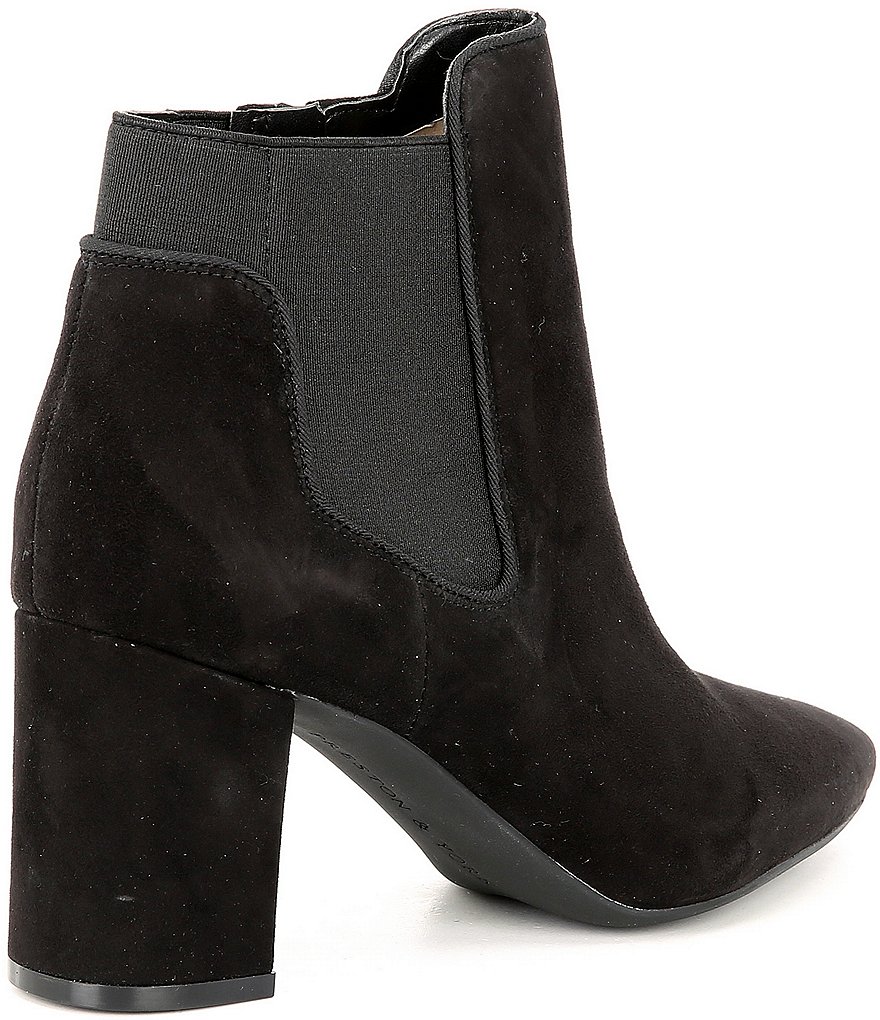 Preston & York Aggie Suede Block Heel Chelsea Booties
