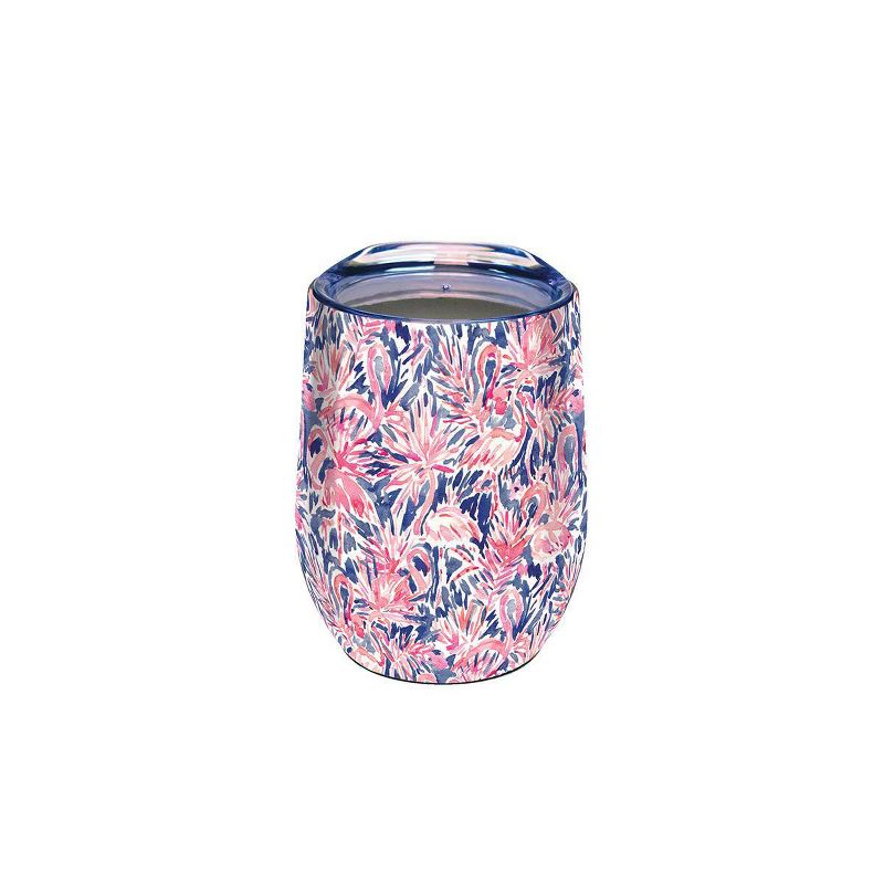 Artisan Stainless Steel Wine Tumbler - Flamingo