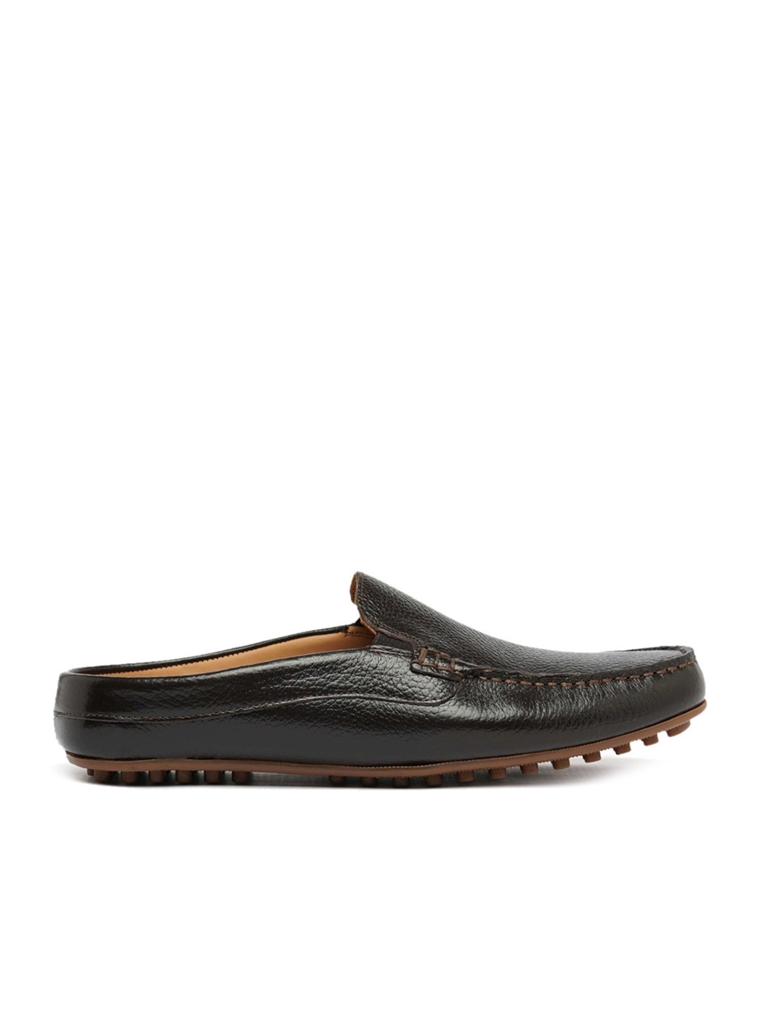 Ruosh Men's Brown Mule Shoes