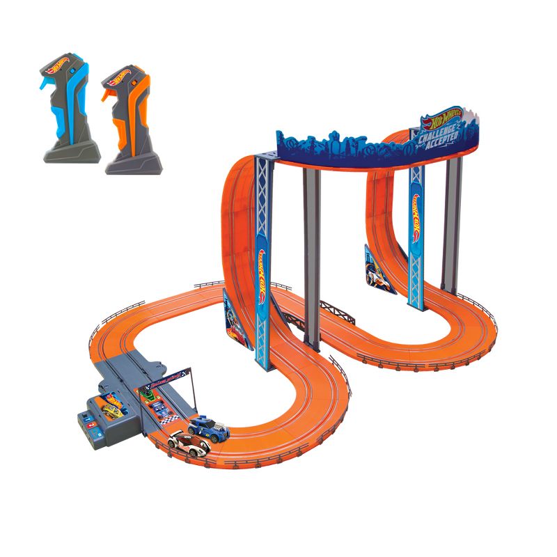 KidzTech 1:43 Hot Wheels Anti Gravity Slot Track Set   21.6 ft (A/C), Black
