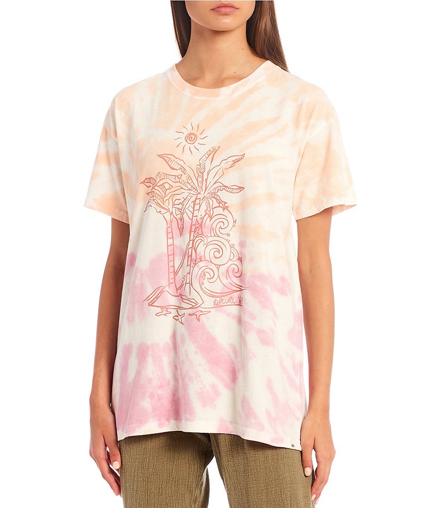 Rip Curl Tropical Paradise Short-Sleeve Tie-Dye Jersey Tee