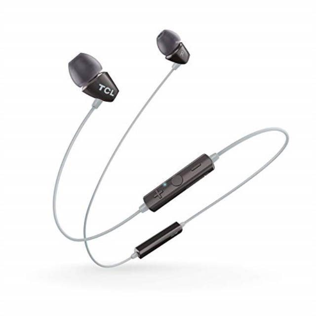 tcl socl100bt inear earbud noise isolating wireless headphones with builtin mic  phantom black