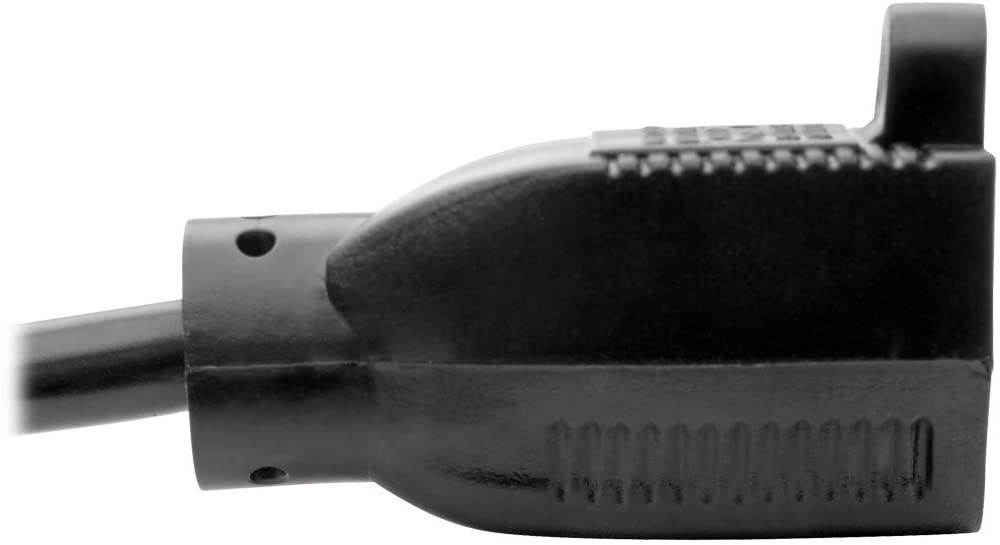 Tripp Lite Standard Power Extension Cord Cable 18 AWG 120V/10A NEMA 5-15R to NEMA 5-15P Black 12ft 12' (P022-012)