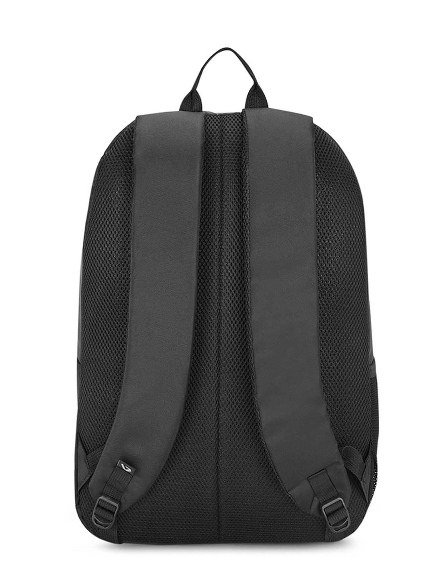 The Vertical Run Kenneth Black Textured Medium Backpack