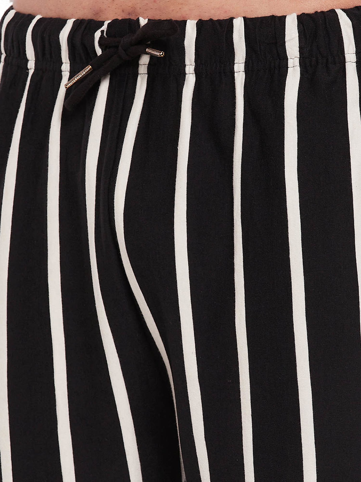 Hypernation Black & Ecru Striped Pyjamas