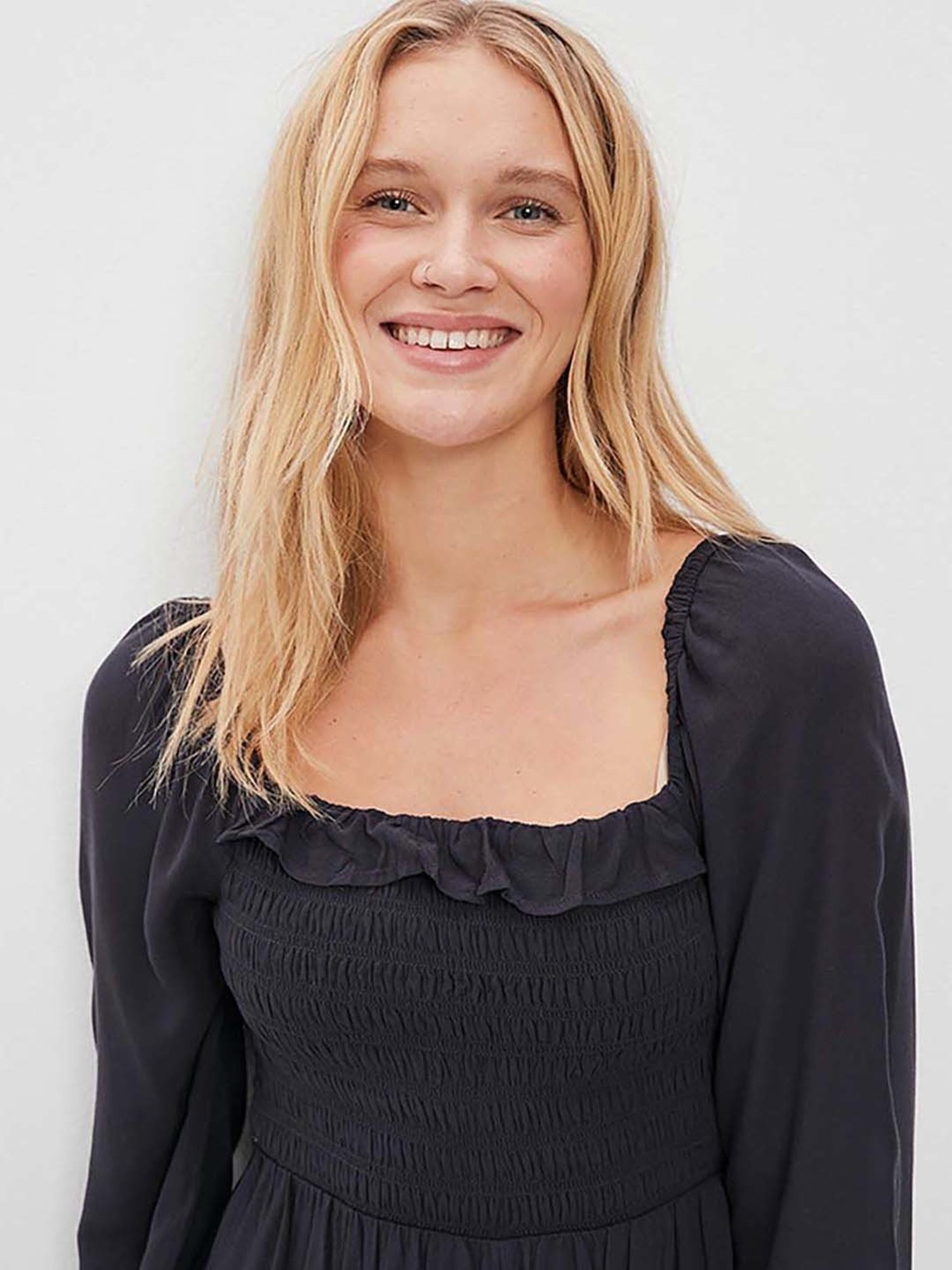 American Eagle Outfitters Black Midi Length Jumpsuit