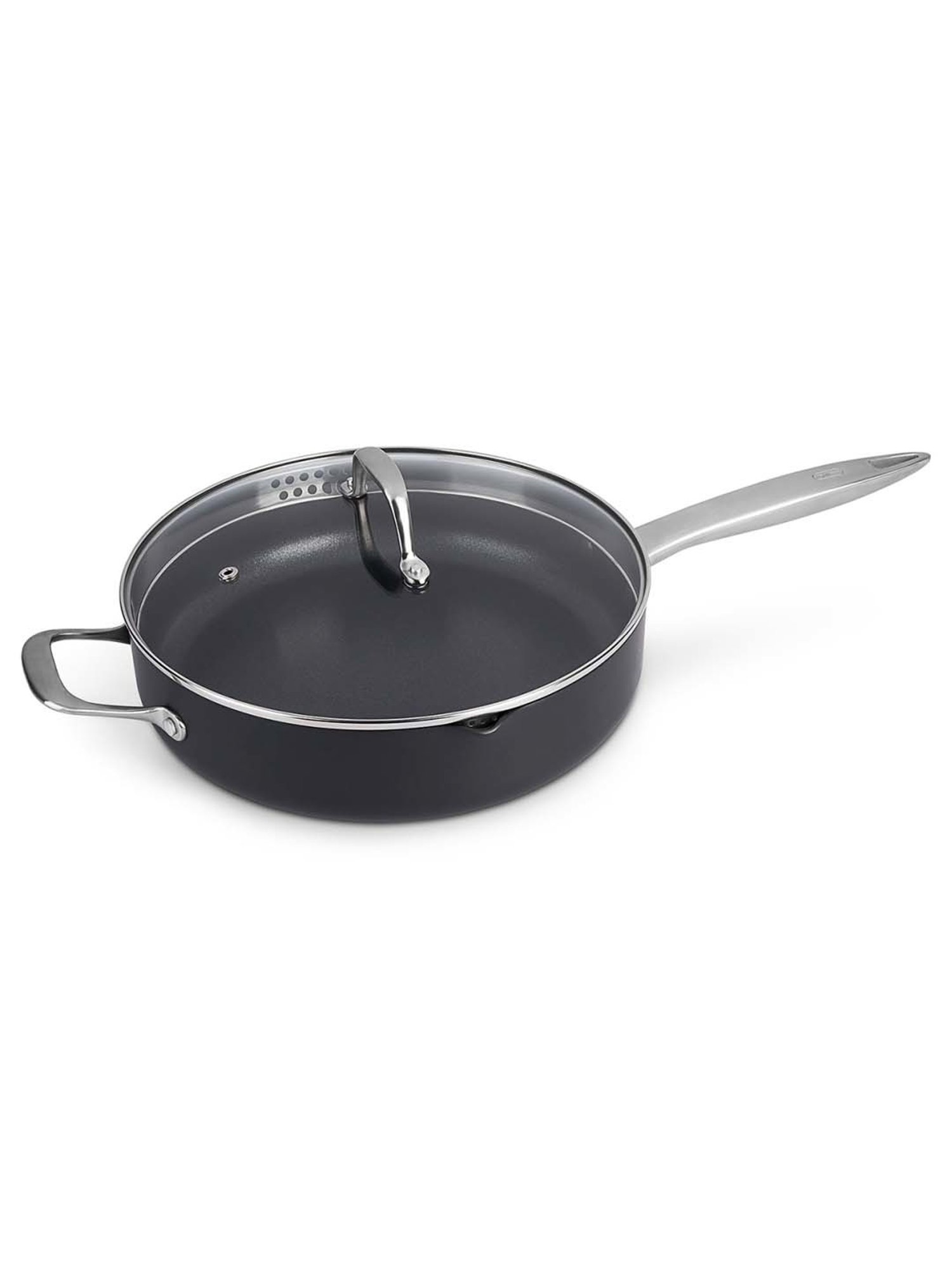 Zyliss Ultimate Pro Black Aluminium 28 cm Non-Stick Sauce Pan with Lid (2.5 L)