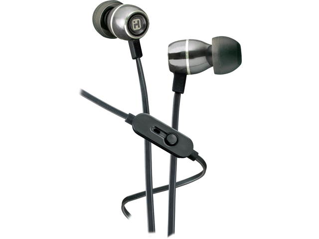 iHome iB18UE Noise-Isolating Metal Earbuds with Microphone (Iris)
