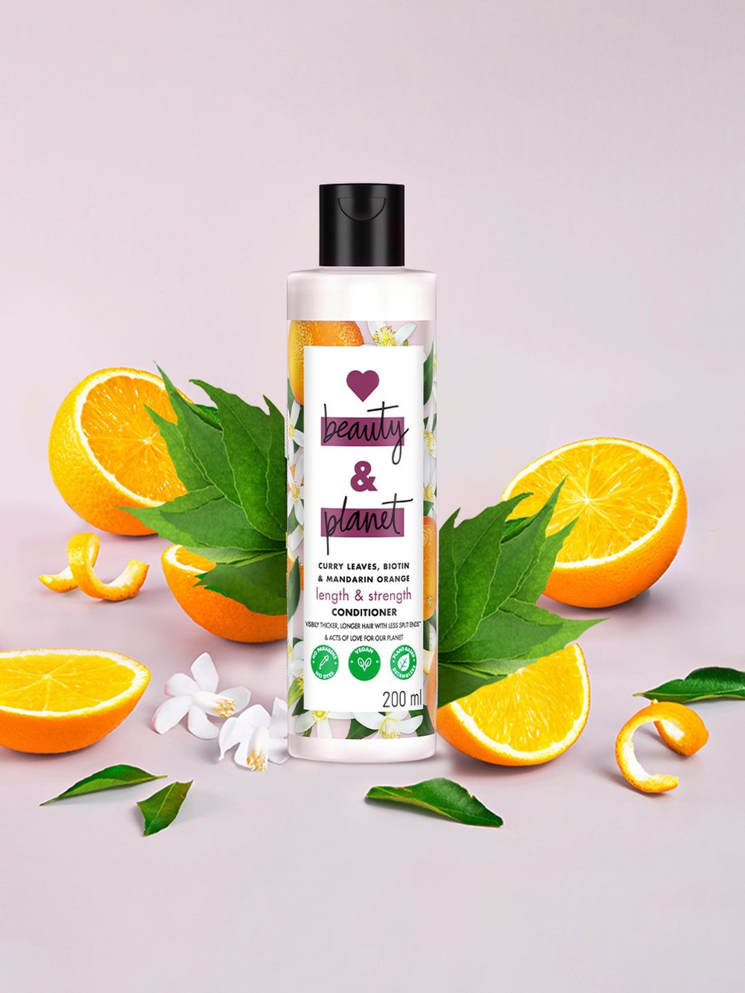 Love Beauty & Planet Curry Leaves, Biotin & Mandarin Orange Paraben Free Conditioner - 200 ml