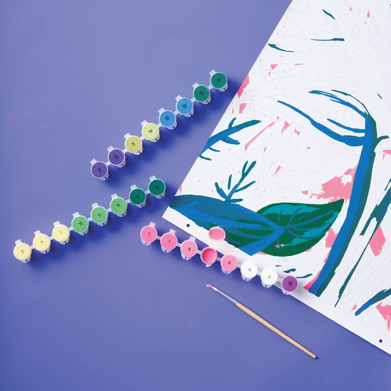 Paint-By-Number Canvas Kit Tropical - Mondo Llama™