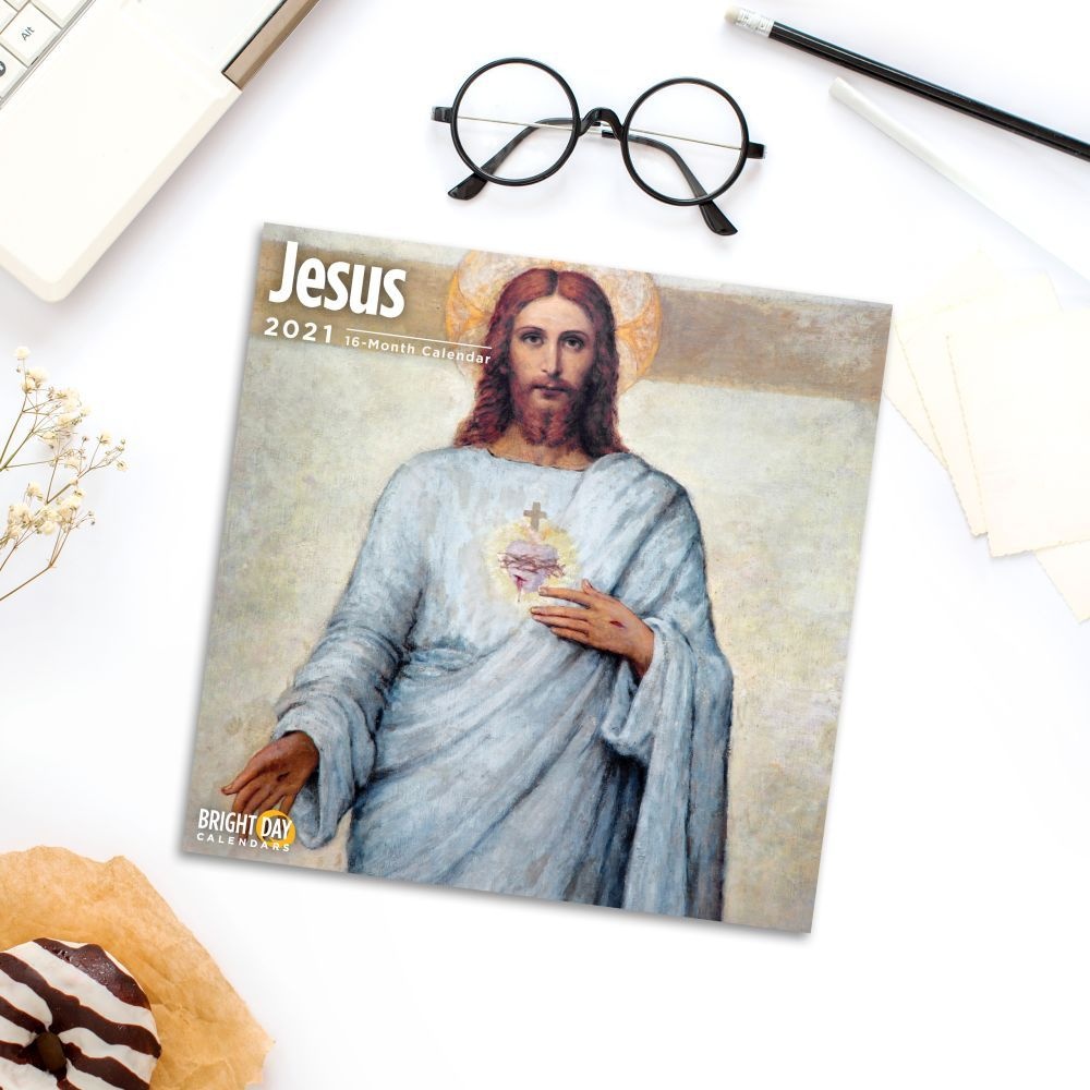 Bright Day Calendars,  Jesus 2021 Wall Calendar 2021