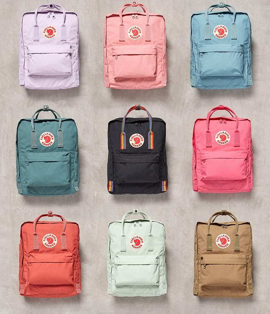 Fjallraven Kanken Water-Resistant Cotton Zipper Convertible Backpack