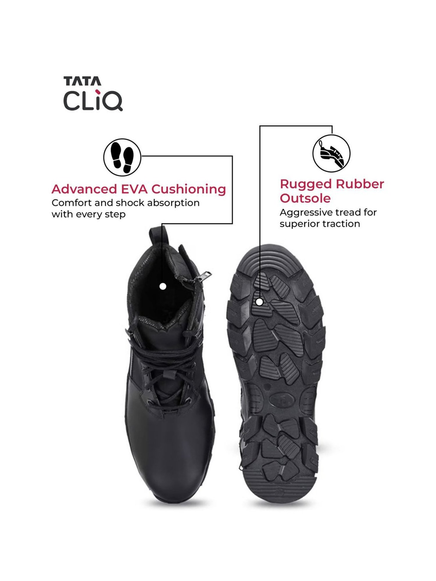 Hoversole Men's Warrior2 Black Derby Boots