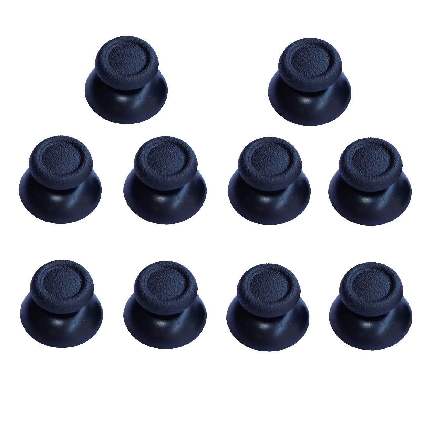 5 Pairs Replacement Analog Stick Joystick Thumbsticks Thumb Grips Buttons for Playstation DualShock 4 PS4 Controller Gampad (Black)