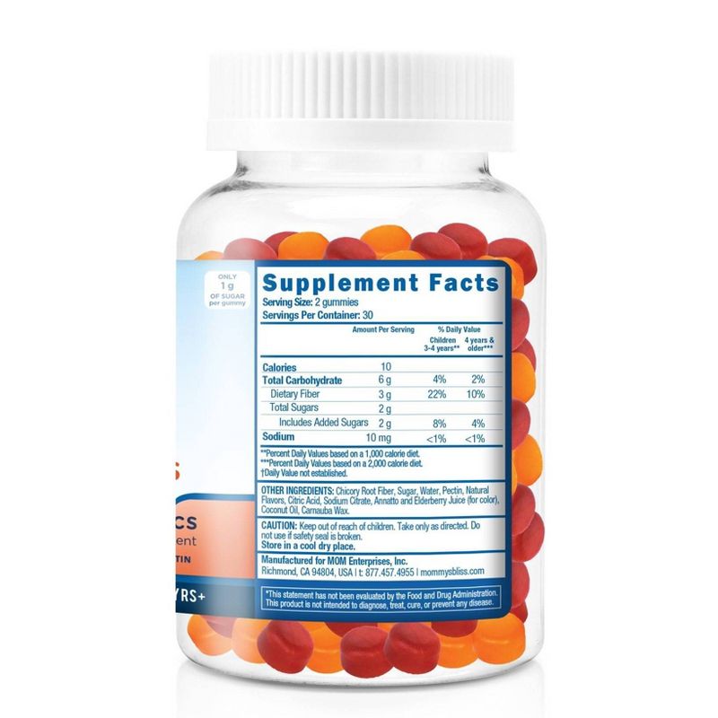 Mommy's Bliss Kids Fiber Gummies - 60ct