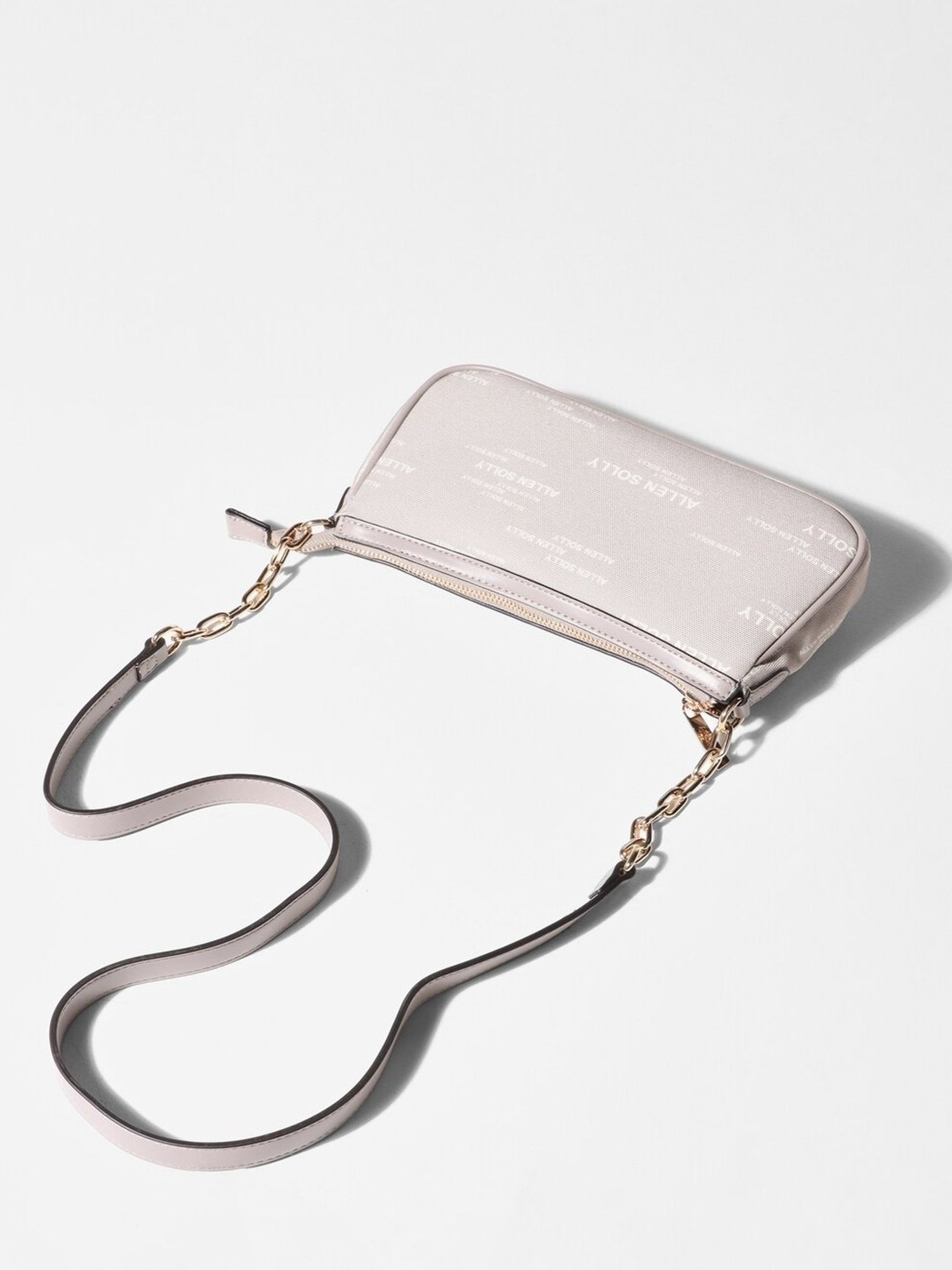 Allen Solly Grey Printed Medium Sling Handbag