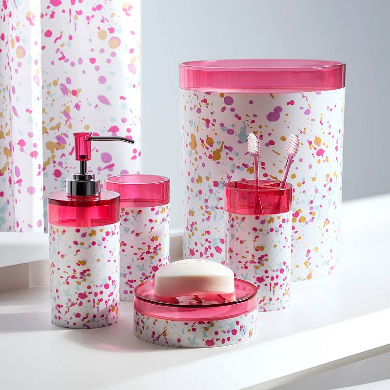 6pc Confetti Bath Set Pink - Allure Home Creations