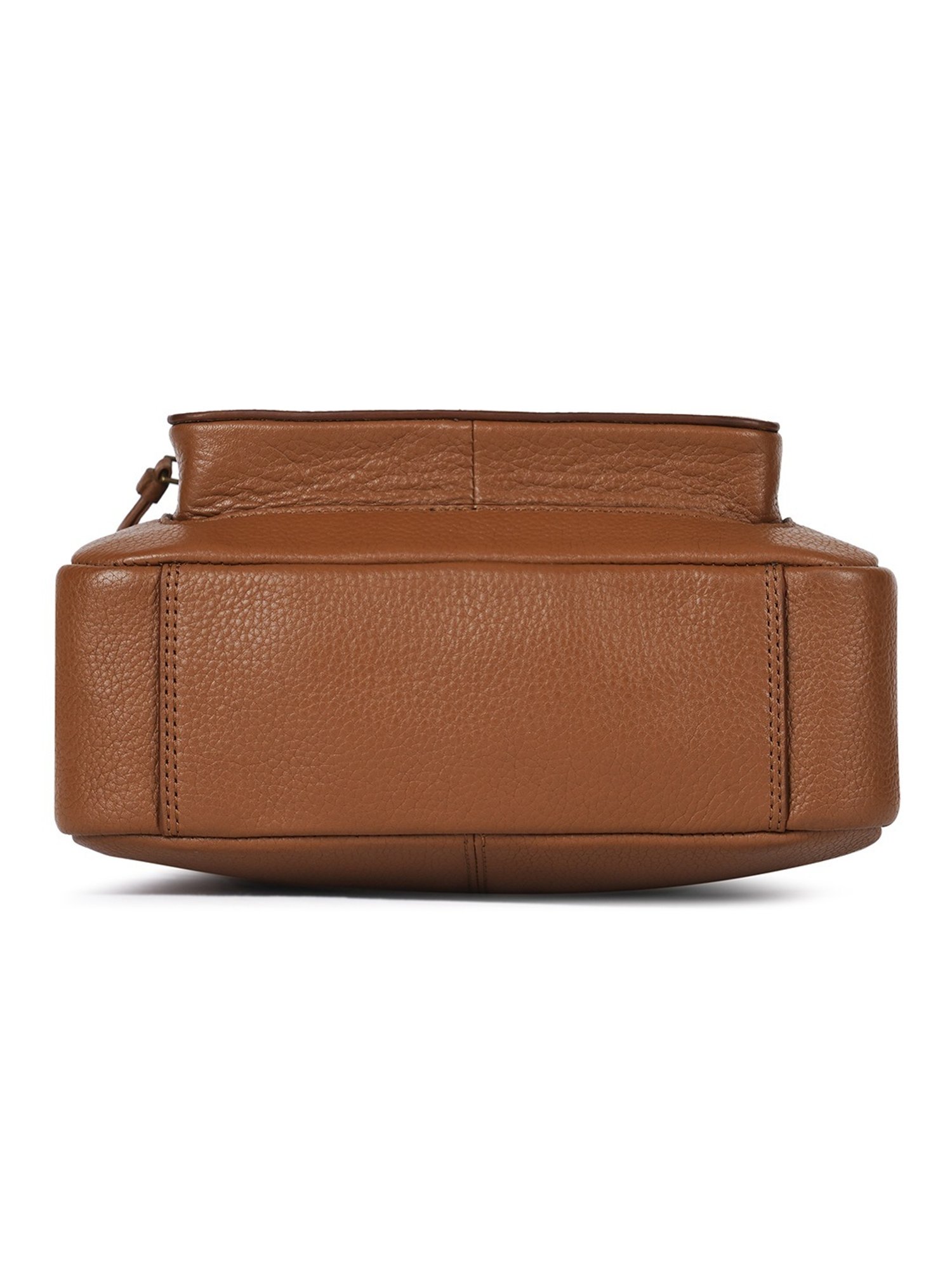 PERQUISITE MARK Brown Solid Medium Cross Body Bag