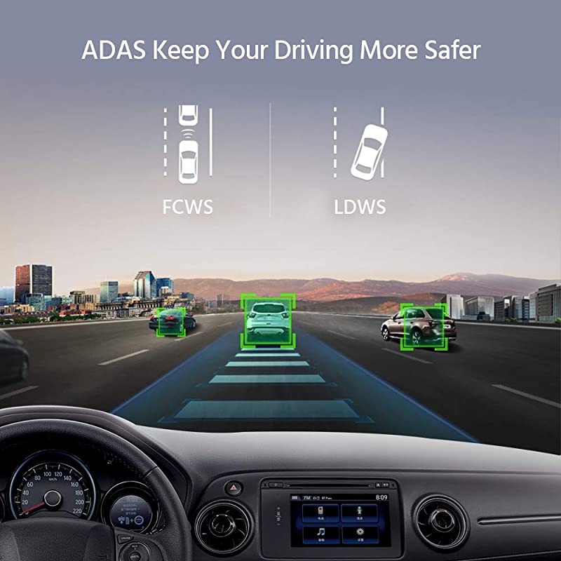 Dash Cam with GPS 1080P FHD Driving Recorder 3 IPS Screen Video Recorder with Night Vision 170&deg; Wide Angle WDR GSensor Loop Recording Motion Detection Parking MonitoringM308