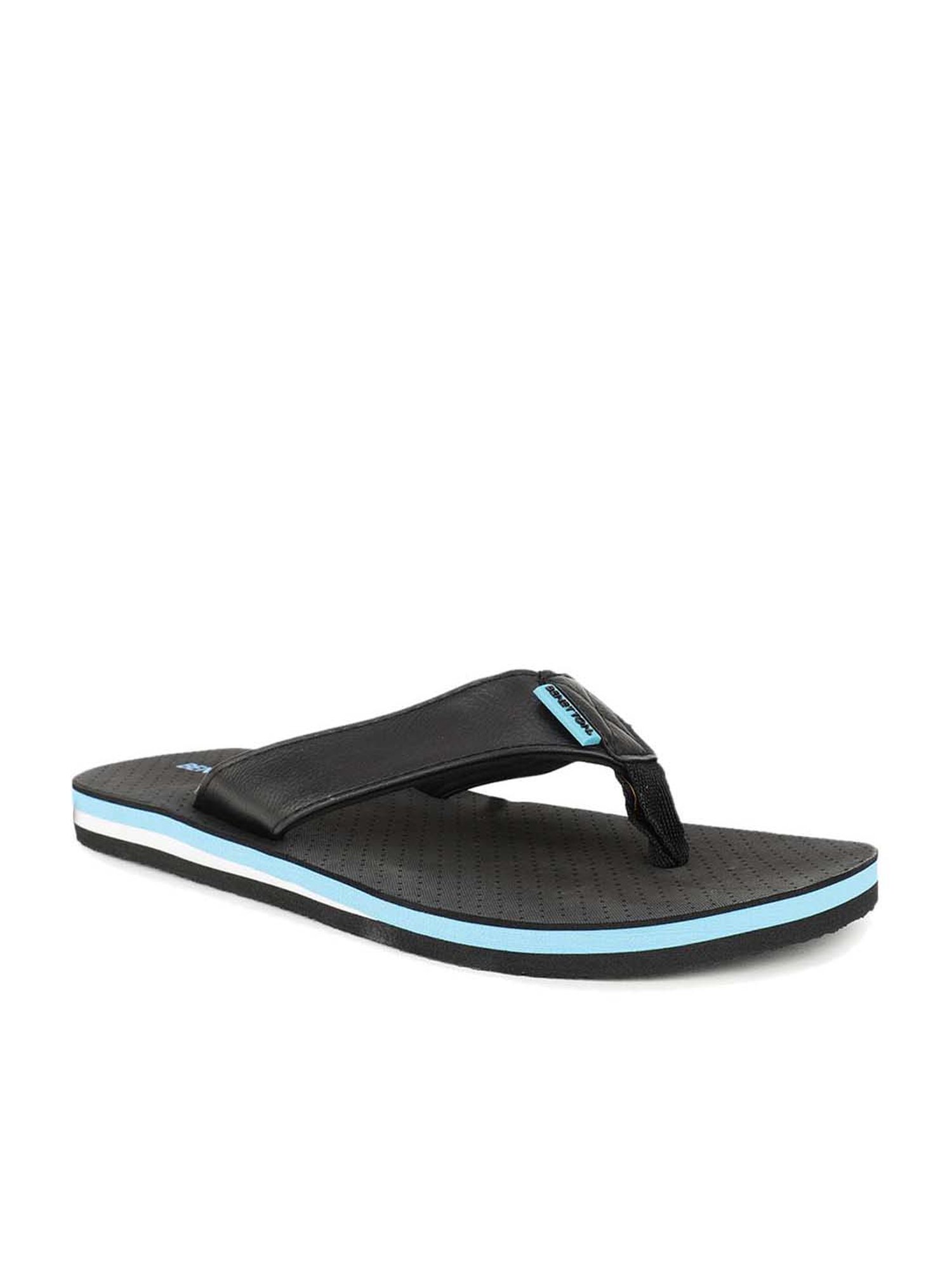 United Colors of Benetton Men's Black Flip Flops