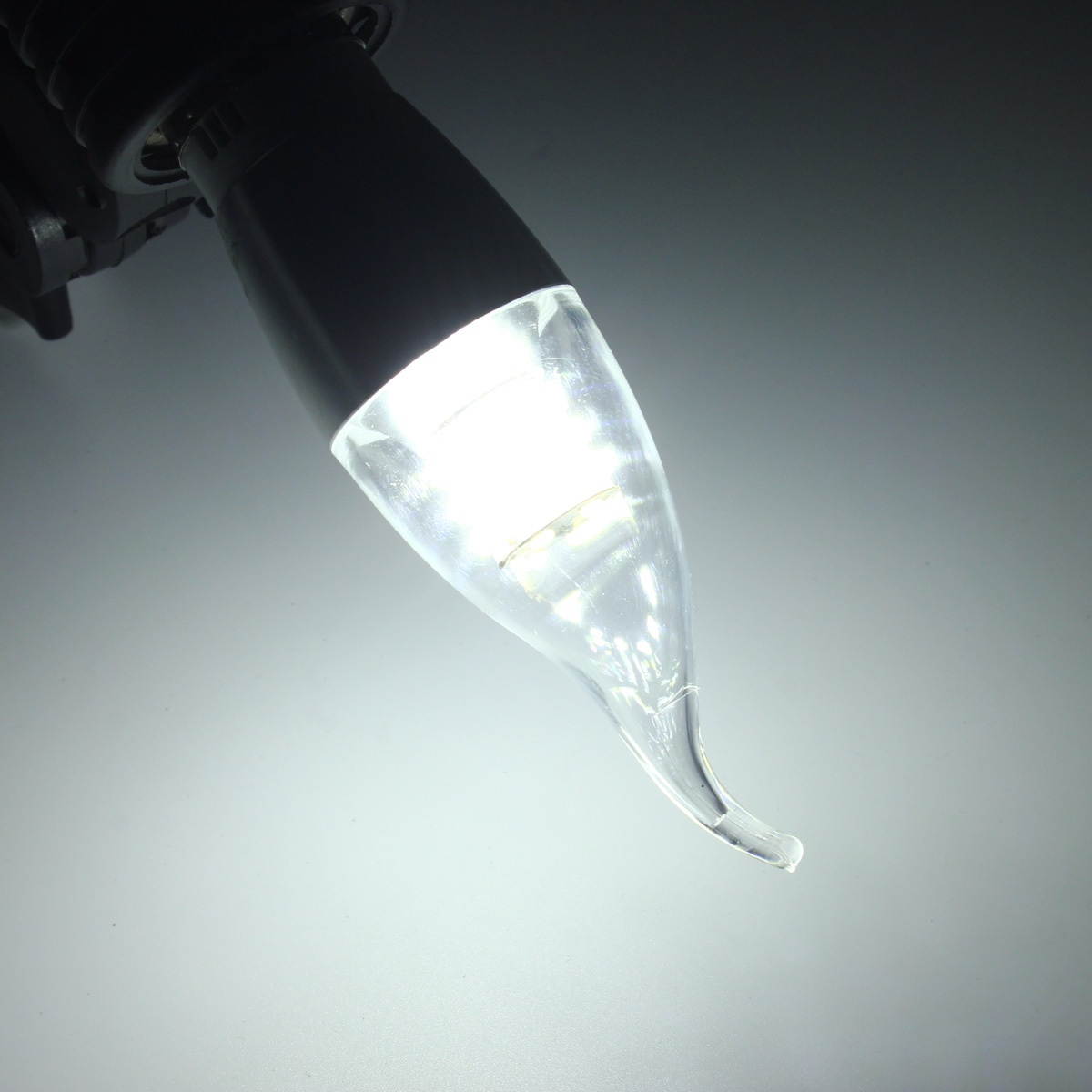 E14 E12 E27 7W 60 SMD 3014 LED White Warm White Glass Candle Lamp Bulb Non-Dimmable AC 85-265V Warm White/E12