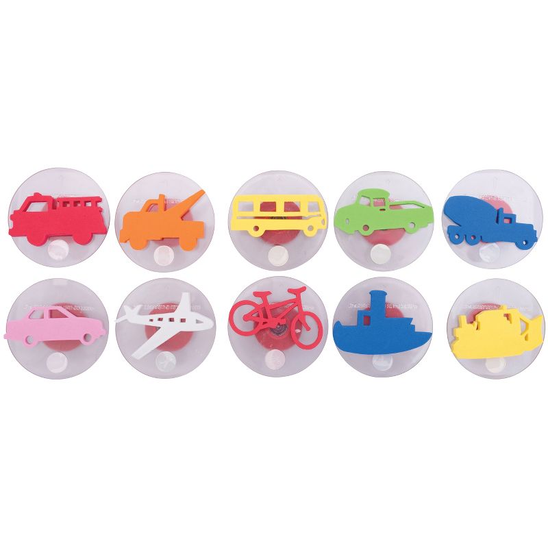 Ready 2 Learn Giant Stampers - Transportation Vehicles - Set of 10