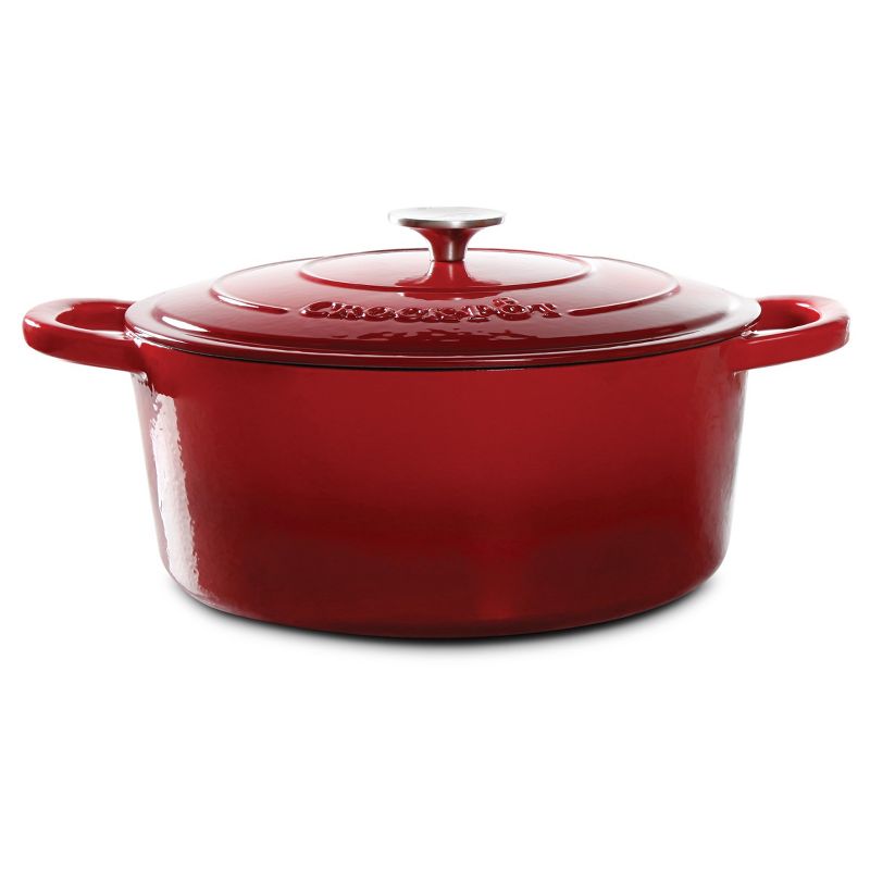 Crock Pot Artisan 7Qt Oval Dutch Oven Red