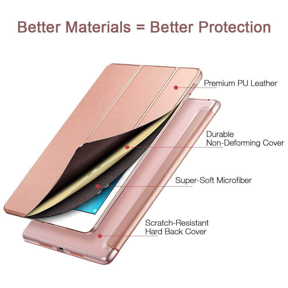 ESR Case for iPad Air 3 Case, Auto Sleep/Wake Lightweight Stand Case, Hard Back Cover Yippee Trifold Smart Case Specially Designed for iPad Air 3 10.5" 2019, Rose Gold