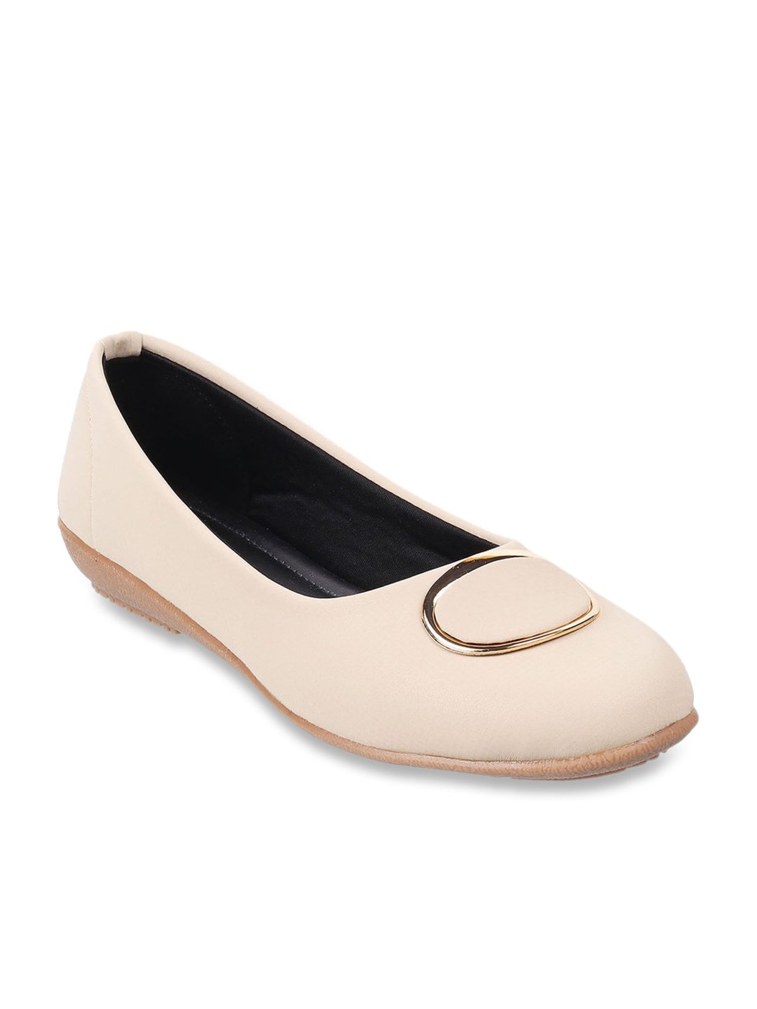 Walkway Women's Beige Flat Ballets