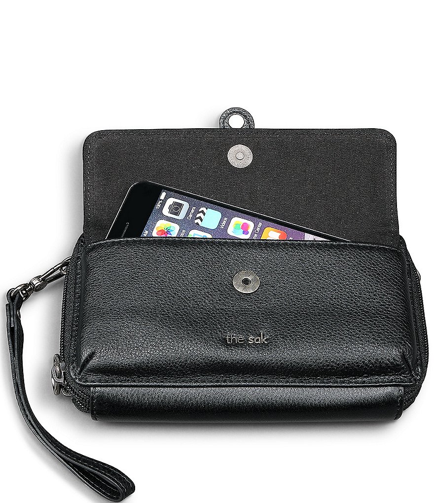 Etienne Aigner Adeline Signature Leather Wristlet Crossbody Bag