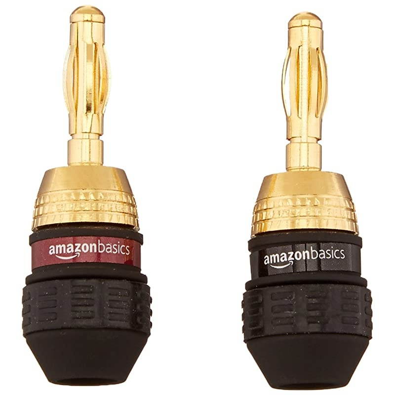 Basics Banana Plugs - 12 pairs & Subwoofer Cable - 15 Feet