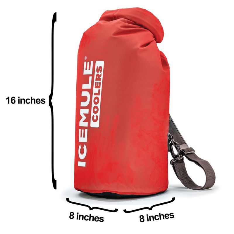 IceMule Classic Small Collapsible Portable Soft Side Roll Top 10 Liter 6 Can Lightweight Insulated Waterproof Leak Proof Backpack Cooler Sling Bag